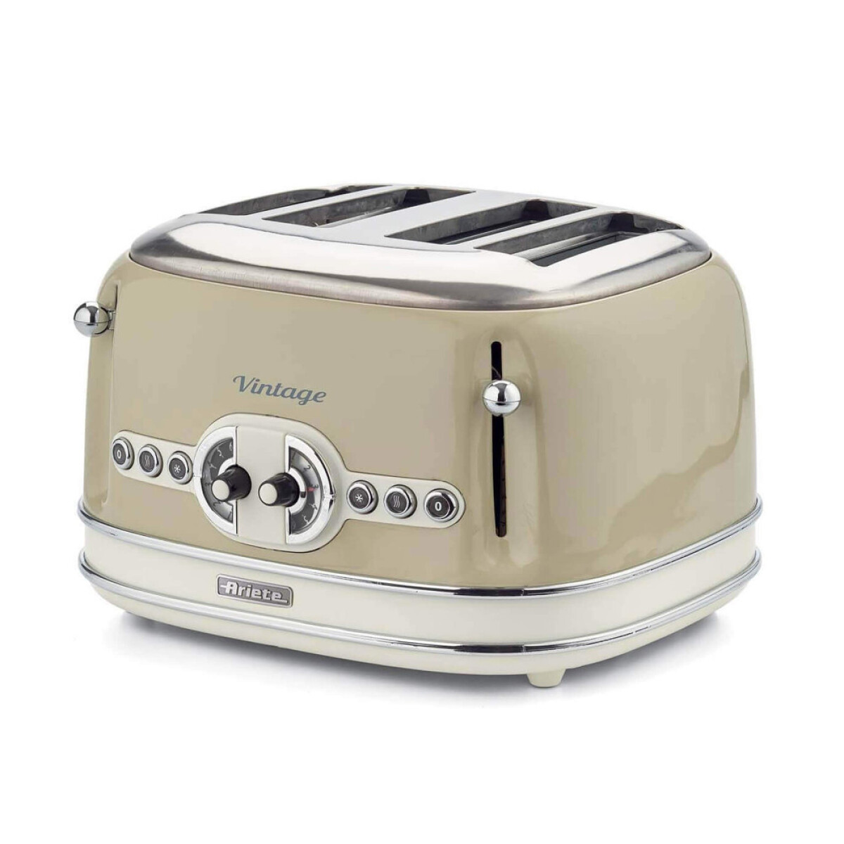 Tostadora 4 ranuras Vintage Beige Ariete 