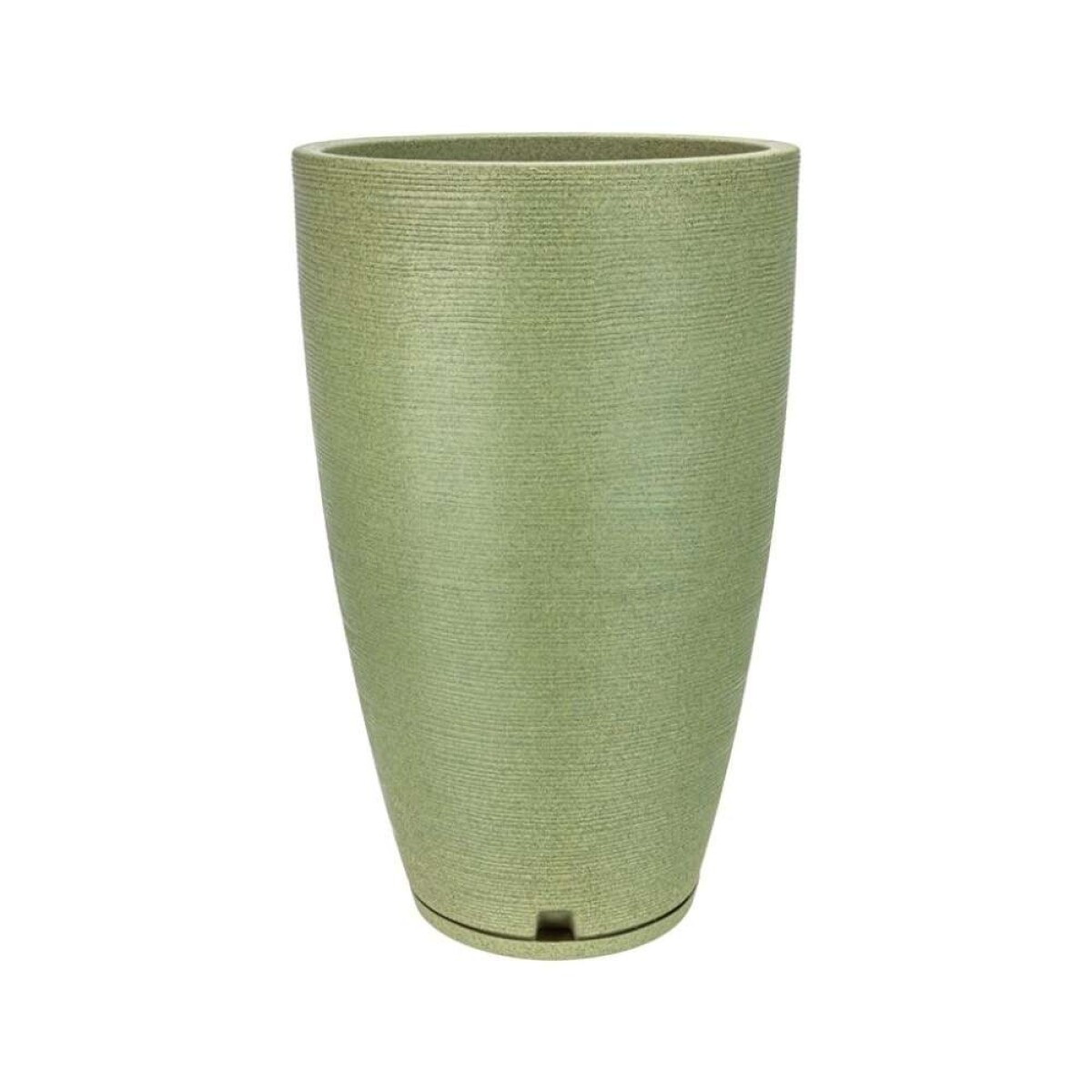 MACETA AMSTERDA GRAPHITO 35x65 EFECTO PIEDRA - VERDE 