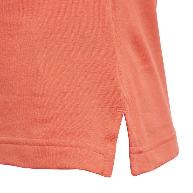 Remera Infantil Adidas Cotton Jrs Rojo - Blanco