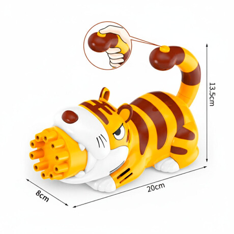 Pistola Ametralladora Eléctrica Tik Tok Diseño Animal Tigre