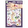 TATTOOS Set X50 Tatuajes Removibles Para Niños +3 Djeco - Plumas De Color