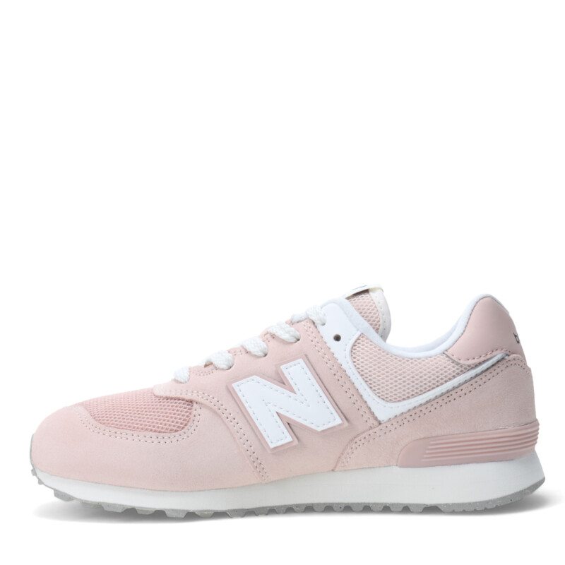 Championes de Niños New Balance 574 Rosa - Blanco