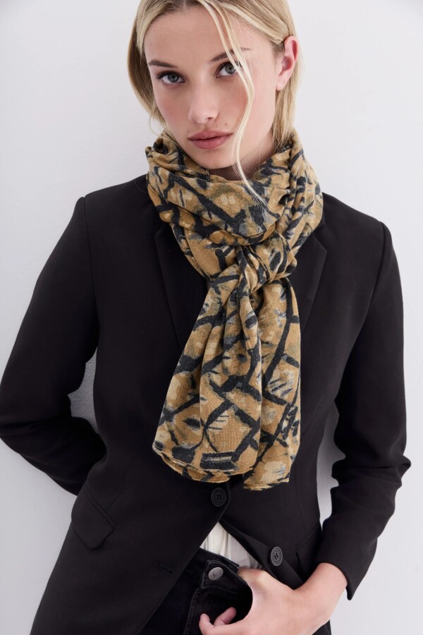 PAS SHIBORI ANIMAL SOFT 180X70 Mostaza