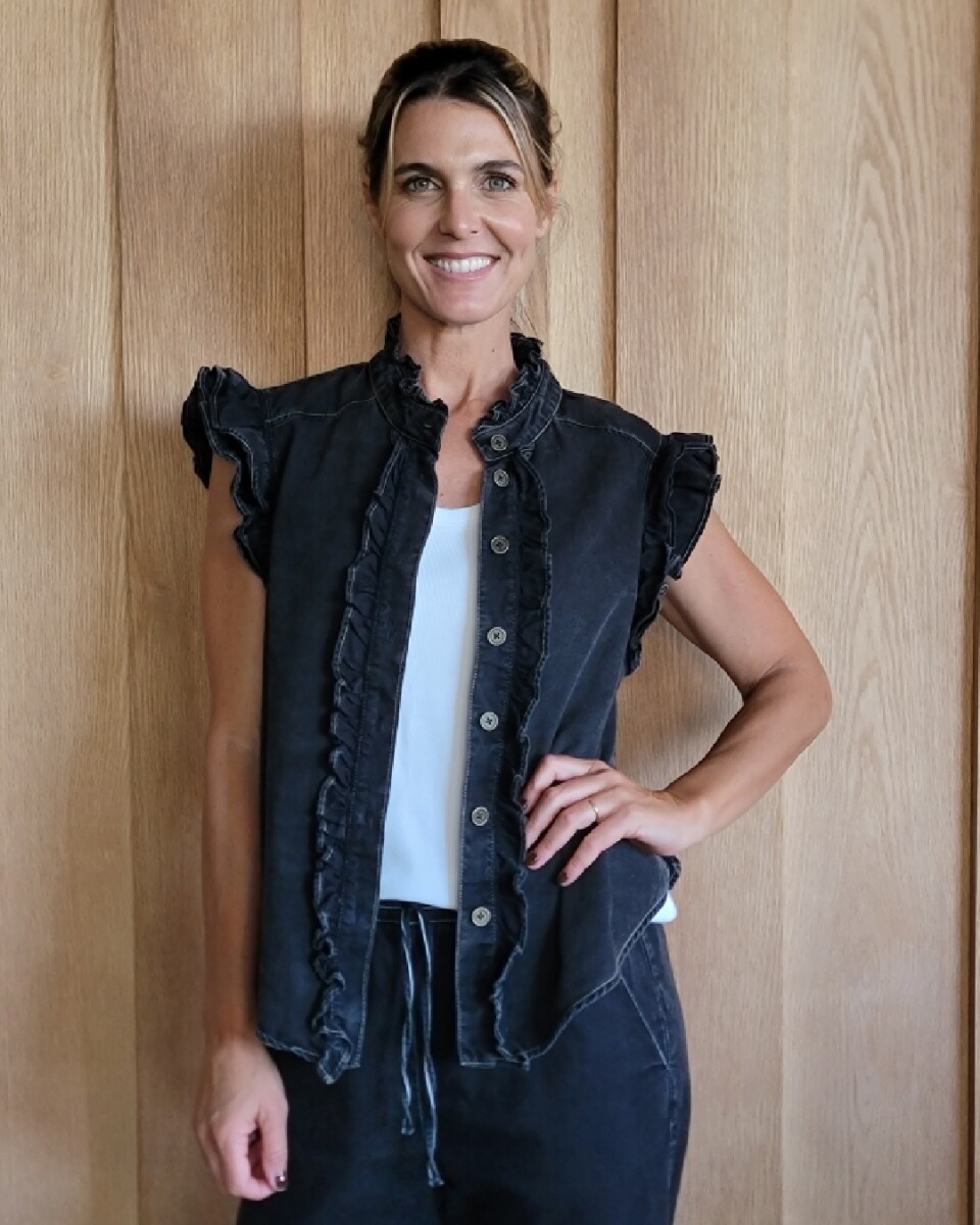 Chaleco Coco - Denim Negro 