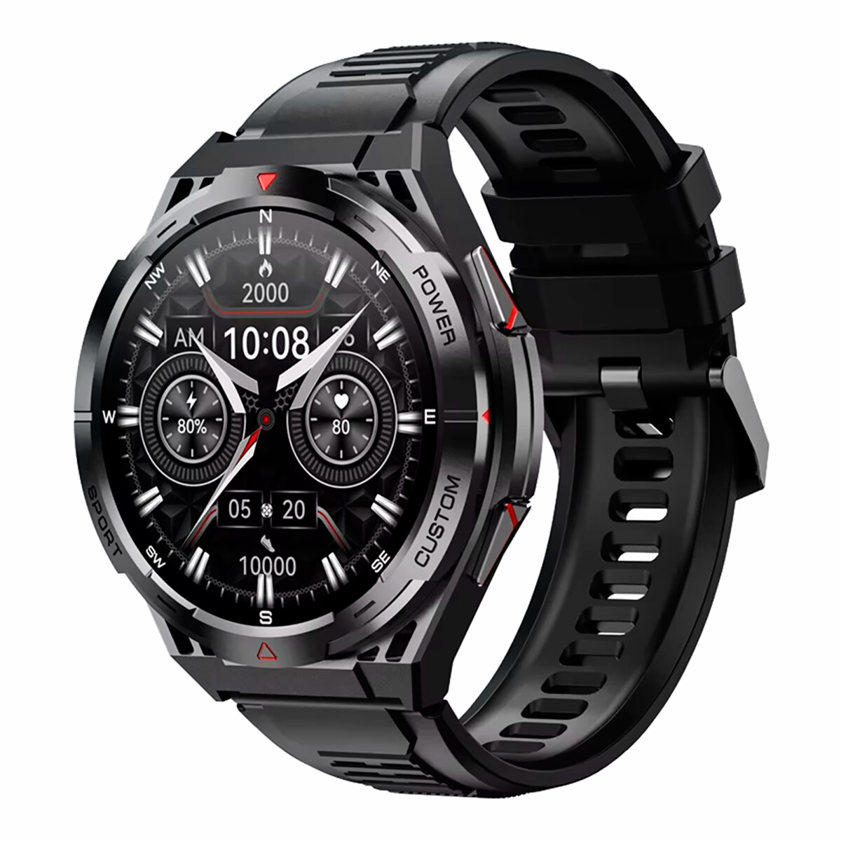 Cubot - Smartwatch GT1 - 5 Atm. IP69K. Mil-std. 1,43'' Amoled. Bluetooth. Llamadas Bluetooth. Gps. 4 