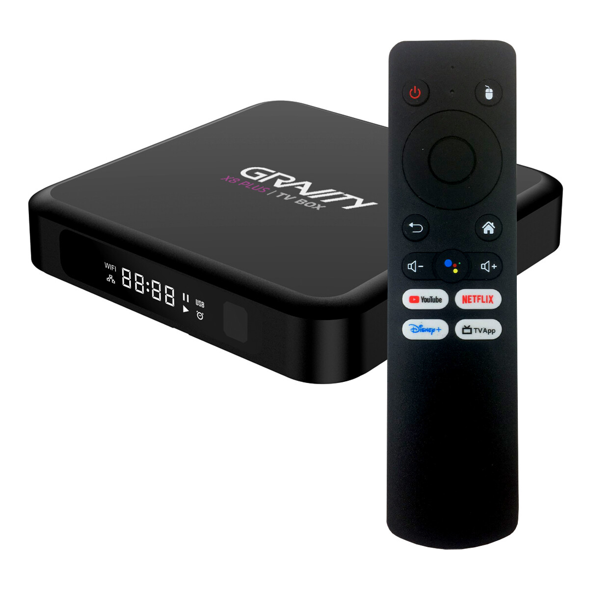 Tv Box Gravity X8 Plus 4k 4/32 Gb - TV BOX GRAVITY X8 PLUS 4/32 ANDORID 12 