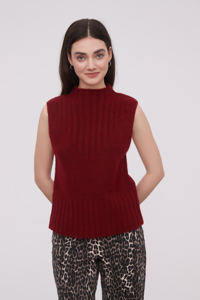 Musculosa Alcoa - Bordeaux Oscuro 