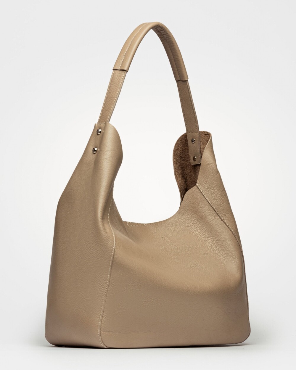 Bolso Dune en cuero graneado Vison