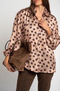 Camisa Lunares Rosa