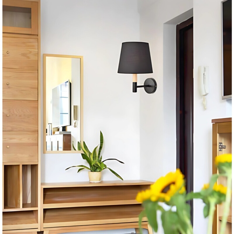 Aplique De Pared Colgante Túnez Negro Negro