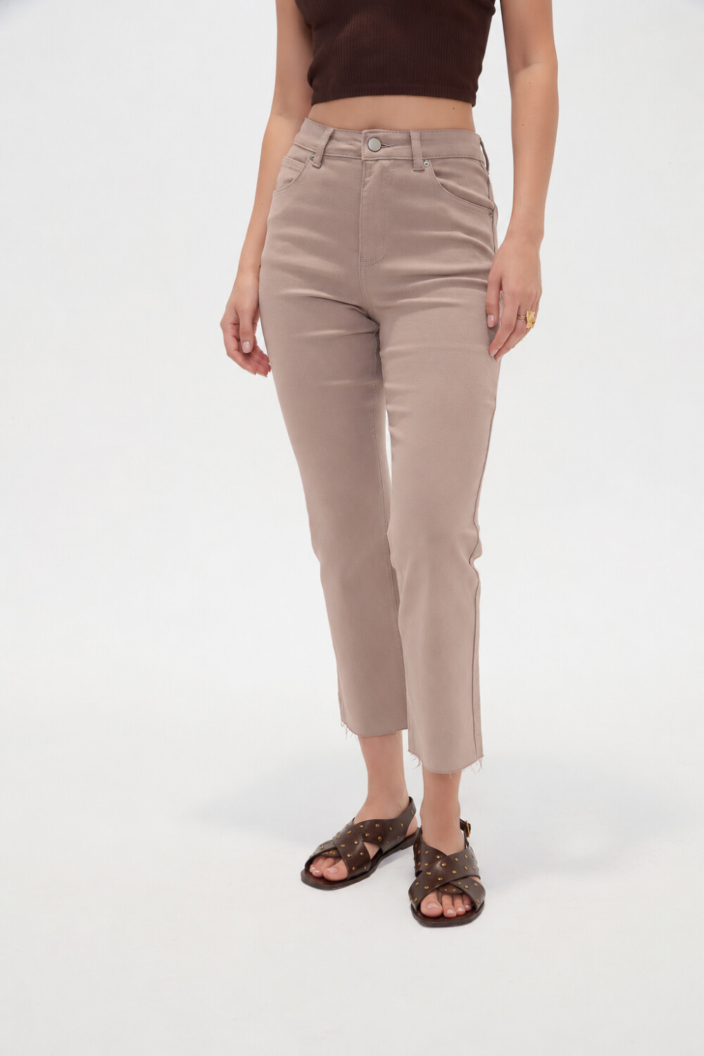 Pantalon Vilehada Taupe Claro
