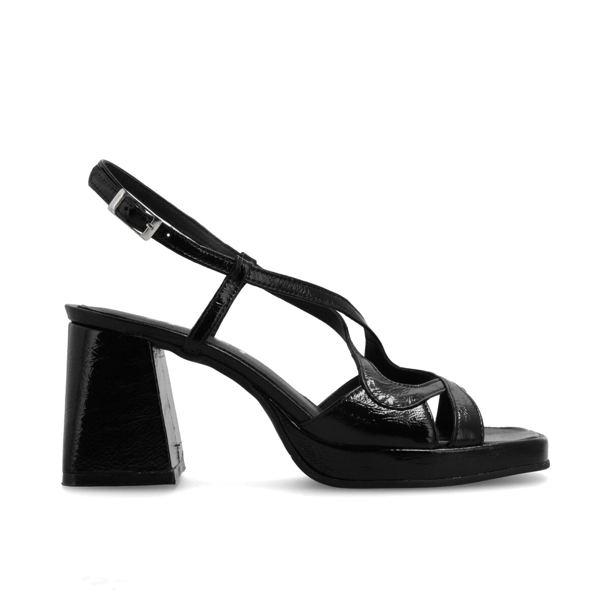 SANDALIAS VENET - CUERO AIRAS - NEGRO 