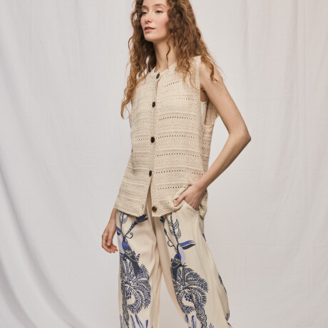 CHALECO IMAN Beige