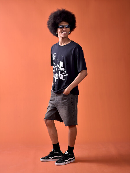 REMERA MICKEY - OH BOY NEGRO