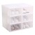 Caja Zapatos Zapatera Transparente Organizador Apilable Color Variante Blanco