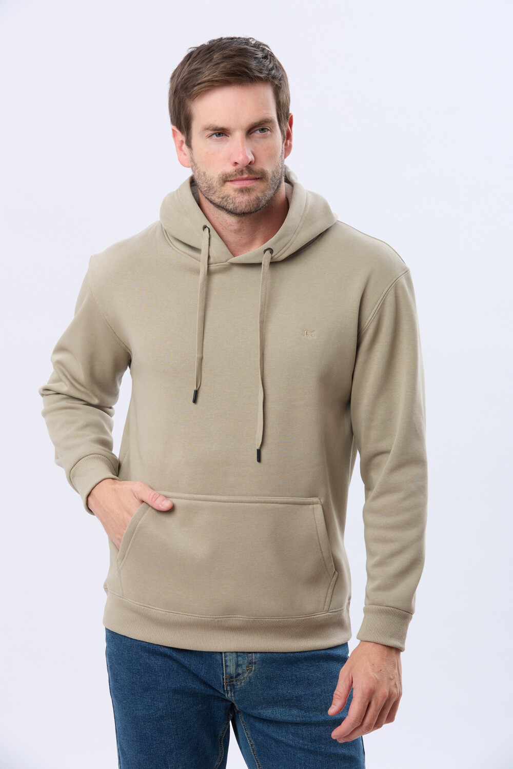 CANGURO DE ALGODÓN CON CAPUCHA Khaki