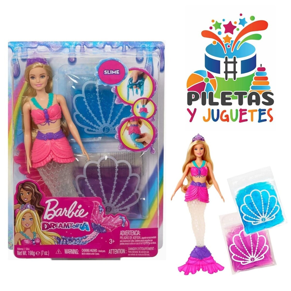 Juguete Muñeca Barbie Sirenita (Dreamtopia) 
