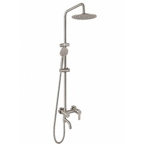 Barral de ducha Monocomando Exterior con transferencia Milano Gris Satinado Barral De Ducha Monocomando Exterior Con Transferencia Milano Gris Satinado
