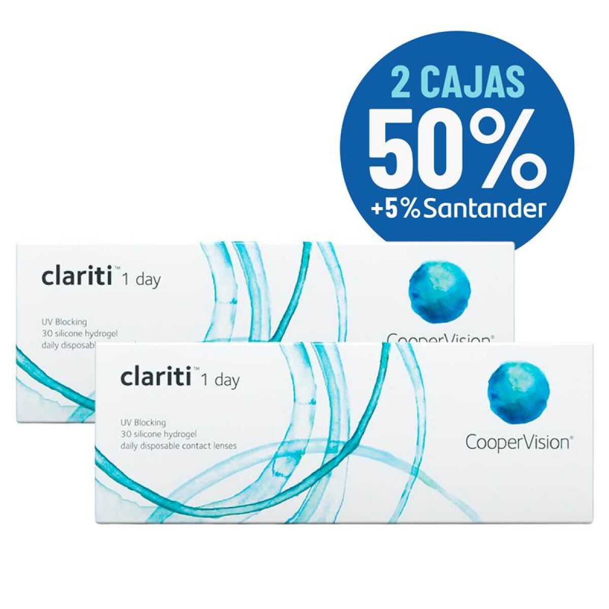 Set Clariti Esférico X 2 Cajas - Blanco 