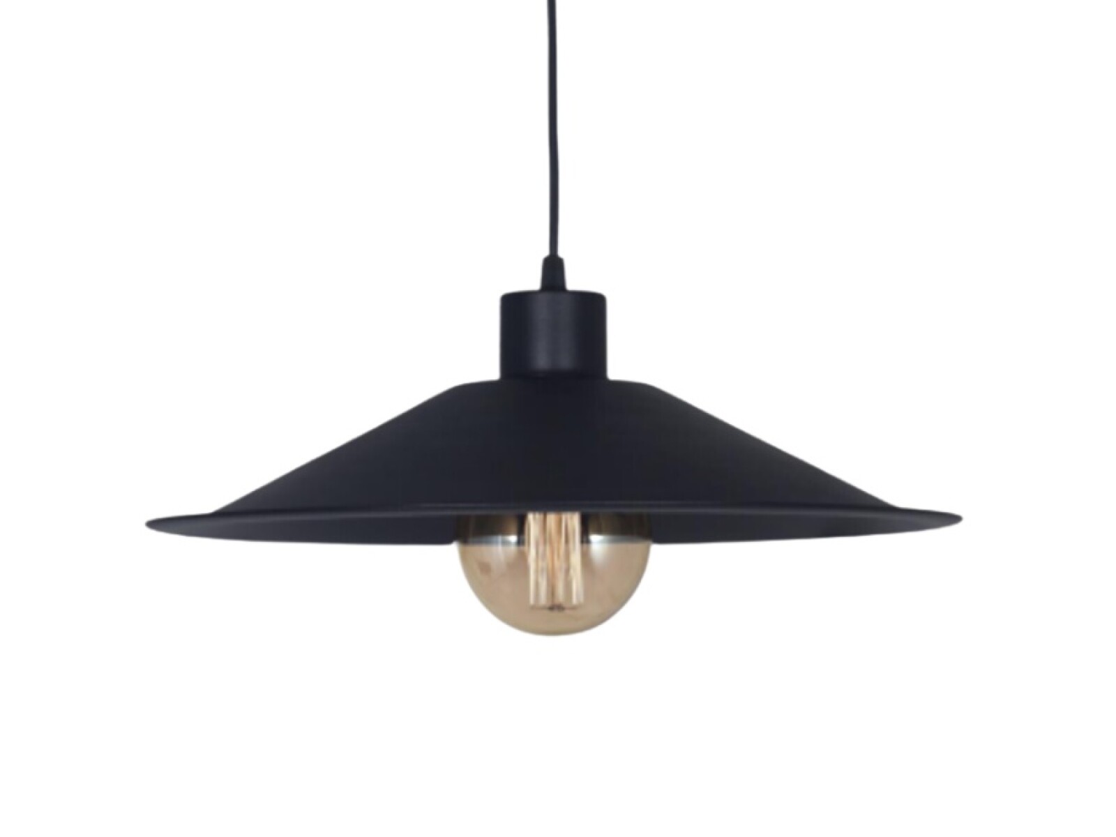 COLGANTE ENSENADA 1L E27 40CM NEGRO 