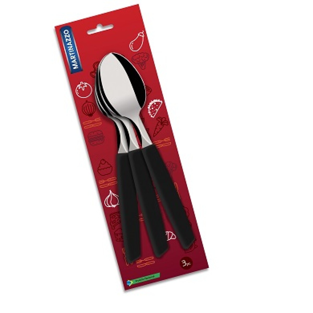 Piemonte Set 3 Cucharas Negro 20320/5 