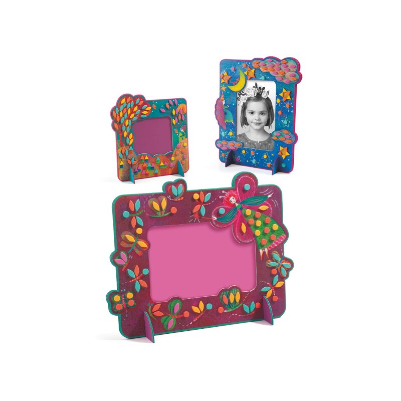 Porta retratos para decorar set x3 Do it yourself Djeco 5+ Porta Retratos Para Decorar Set X3 Do It Yourself Djeco 5+