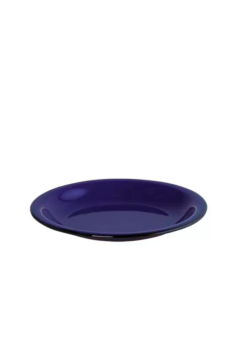 Plato Llano Enlozado Azul