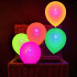 Set Globos Luces Led x5 Decoración Luminoso Fiestas Cotillon Variante Diseño Fluor