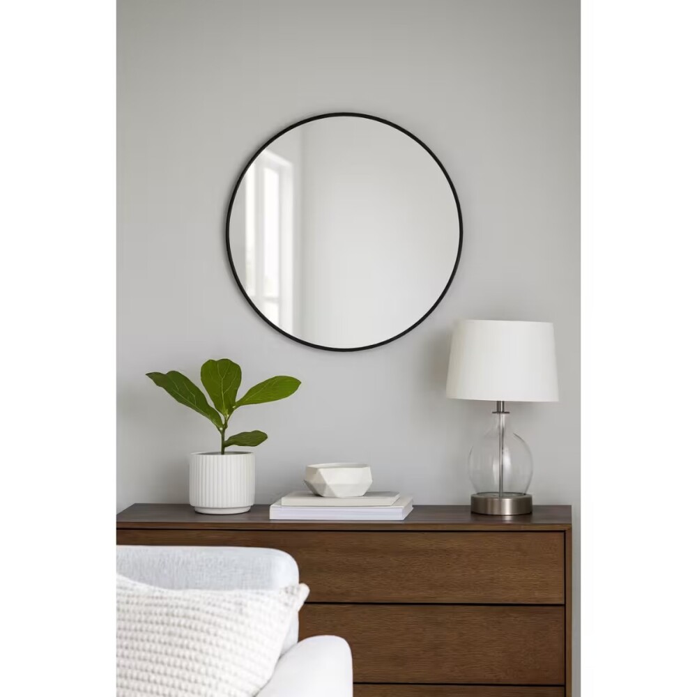 Espejo Redondo negro 60 cm Espejo Redondo Negro 60 Cm