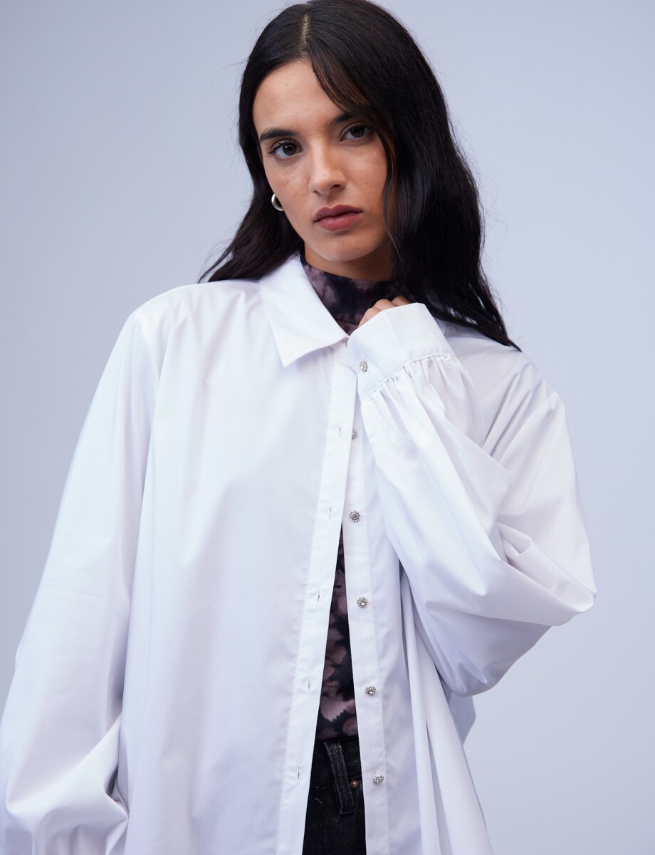 Camisa Oversize - Blanco 