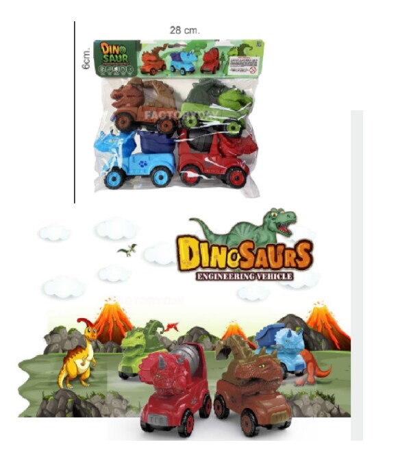 Dinosaur Color Truck x4 Único