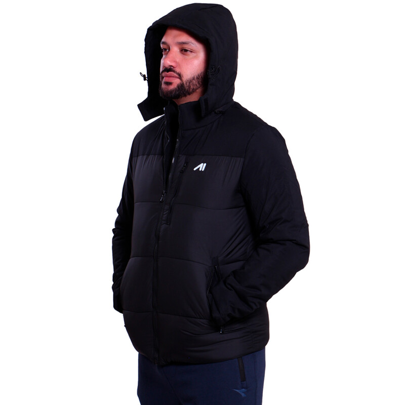 Austral Campera Inflada C/capucha - Negro Negro