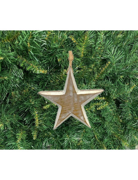 COLGANTE ESTRELLA MADERA 12 CM. COLGANTE ESTRELLA MADERA 12 CM.
