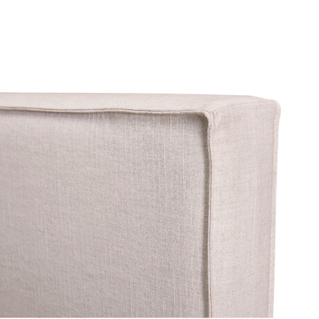 Respaldo Con Funda Queen Tela Natural Beige Maria Respaldo Con Funda Queen Tela Natural Beige Maria