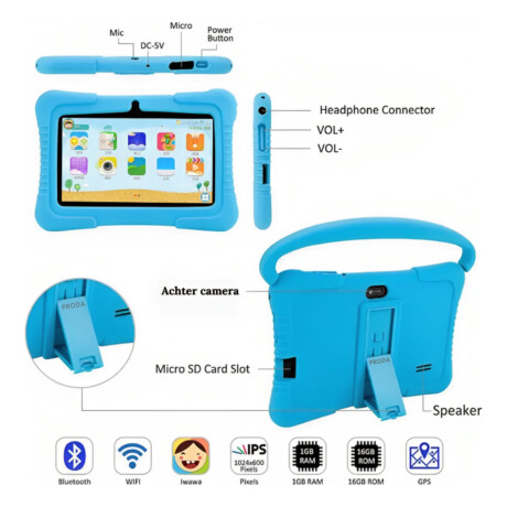 Tablet Pritom K7 Kids 7'' 2gb 32gb 2mp+0,3mp Android 13 001