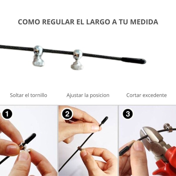 Soga Para Saltar Cuerda Acero Crossfit Profesional Mangos De Aluminio Ajustable Imback Soga Para Saltar Cuerda Acero Crossfit Profesional Mangos De Aluminio Ajustable Imback