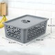 Caja organizadora con tapa G 15L GRIS
