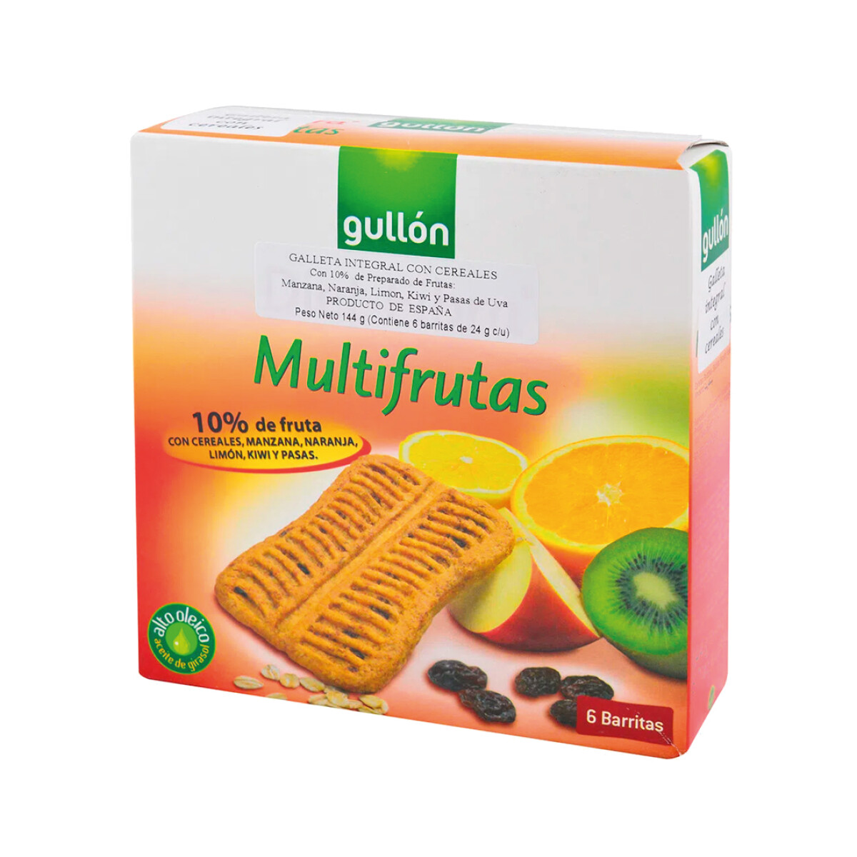 Galletas Diet Multifruta Gullón 6 Unidades 