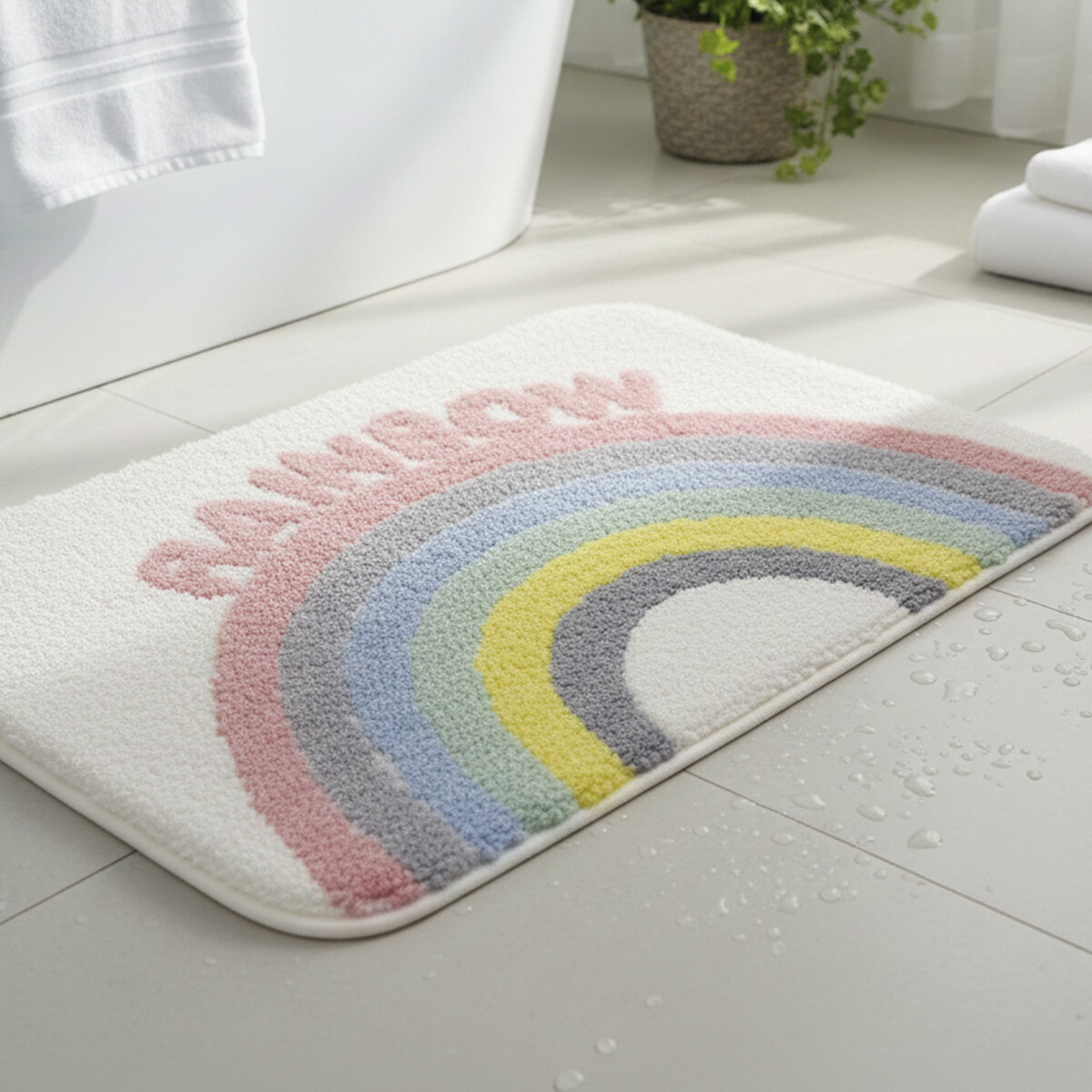 Alfombra Infantil Chenille 40 x 60 cm - ARCOIRIS LH21 