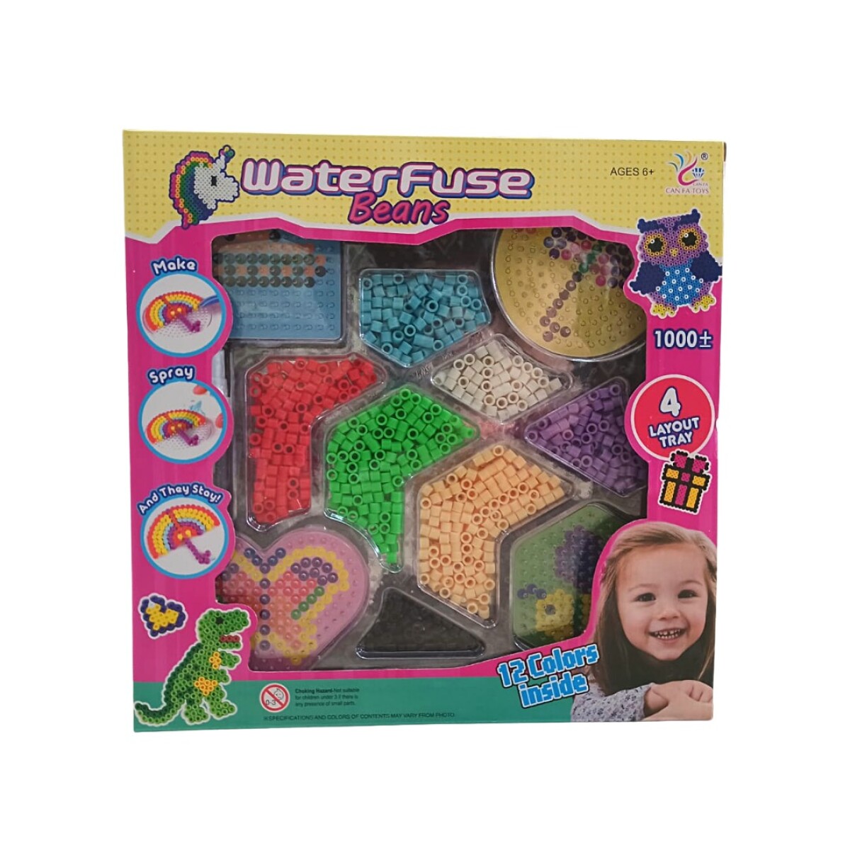 Juego de Cuentas Magicas Fusionadas con Agua 1000 Piezas 