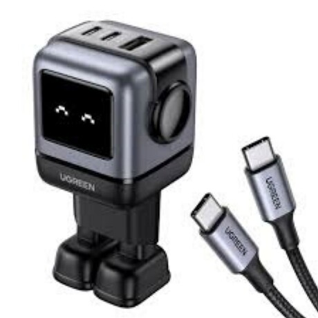 Ugreen Cargador Mini Robot 2USB/USB-C 65W 001