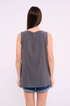 Blusa con detalle calado Azul