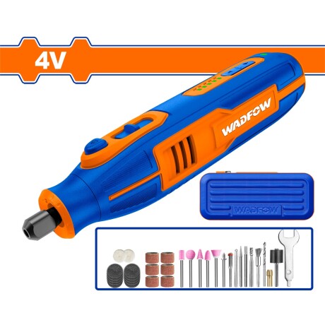 Mini Torno Wadfow WRYP1504 4V Tipo C Con Accesorios Ub 001