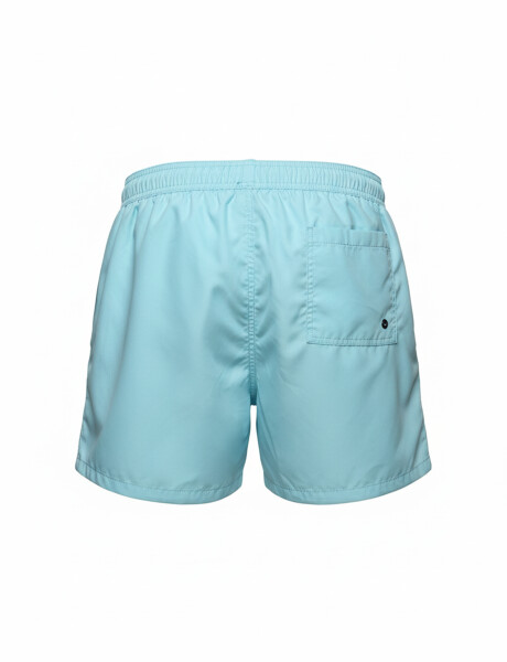 Short de baño liso verde agua