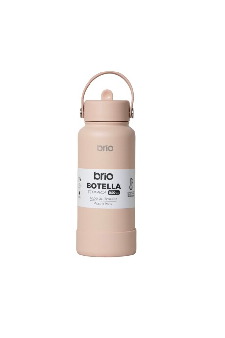 Botella Térmica brio 950ml Acero Inoxidable Salmón