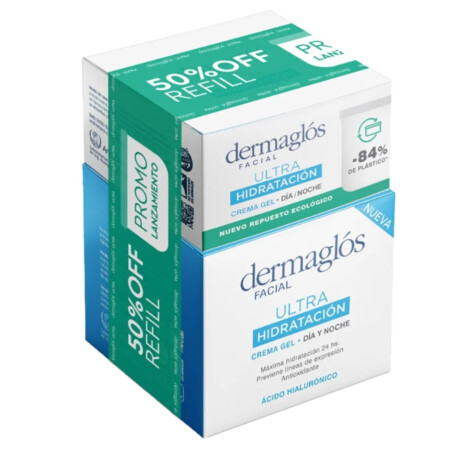 Pack Dermaglós Facial Ultra Hidratación Crema + Refill 50ml Pack Dermaglós Facial Ultra Hidratación Crema + Refill 50ml
