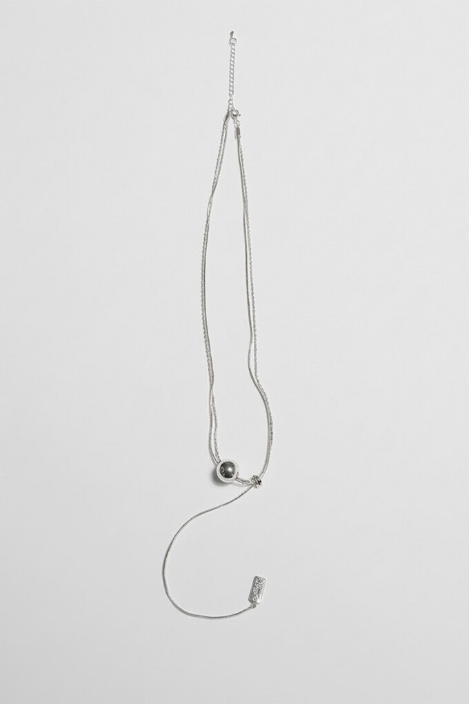 COLGANTE ESFERA PLATA