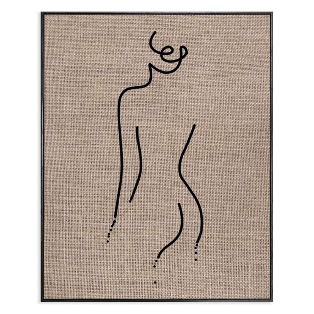 Cuadro Canvas 40X50Cm - Marco Silueta Arpillera1 
