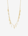 Collares Cortos Bronce Collar Corto Hojitas - Dorado Bronce