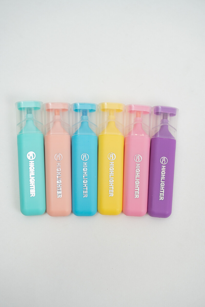 Resaltador Bubi, 6 Pcs - Color Unico 